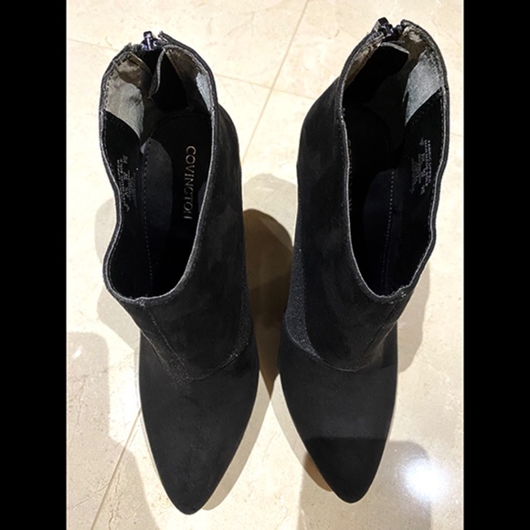 NWOB--FAUX SUEDE STILETTO ANKLE BOOTS - Picture 4 of 5